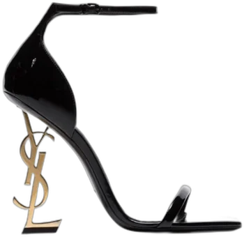 Black heeled sandals